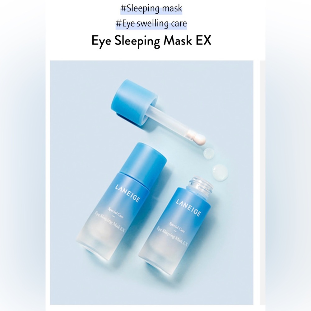 LANEIGE Eye Sleeping Mask 0.8 fl. oz. Includes ceramic massage applicator SEALED - Picture 2 of 2